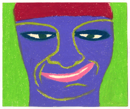 Purple face